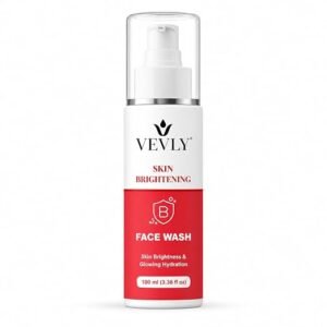 Face Wash, Foam, with Built-in Silicone Facial Brush, 100 ml, for Glowing Hydration (Skin brightening Facewash)
