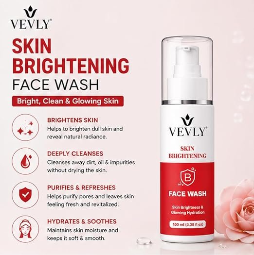 611p1p3EE5L._SX522_ Face Wash, Foam, with Built-in Silicone Facial Brush, 100 ml, for Glowing Hydration (Skin brightening Facewash)