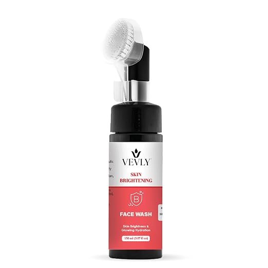 612cobdLHSL._SX522_ Skin Brightening Face Wash with Brush Glowing Hydration Evens Skin Tone 150 ml Deep Cleansing Gentle Formula Radiant Skin Best Face Wash