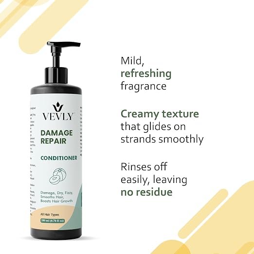 71b-b008dzL._SX522_ Conditioner| Anti Hair Fall | Frizz-Free | Soothes Dry Scalp| Boosts Hair Growth | All Hair Types | 200 ml (Damage Repair Conditioner)