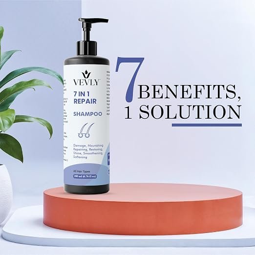81hKbyU1nwL._SX522_ Shampoo, All Hair Types, Nourishing, Repairing, Smoothening, Softening, 200 ml (7 in 1 Repair Shampoo)