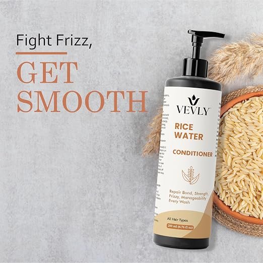 81j5KAZMs-L._SX522_ Conditioner, Anti Hair Fall, Frizz-Free, Soothes Dry Scalp, Boosts Hair Growth, All Hair Types, 200 ml (Rice Water Conditioner)