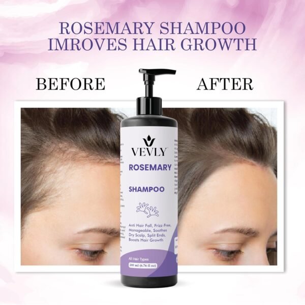 Shampoo, All Hair Types, Nourishing, Repairing, Smoothening, Softening, 200 ml (Rosemarry Shampoo)